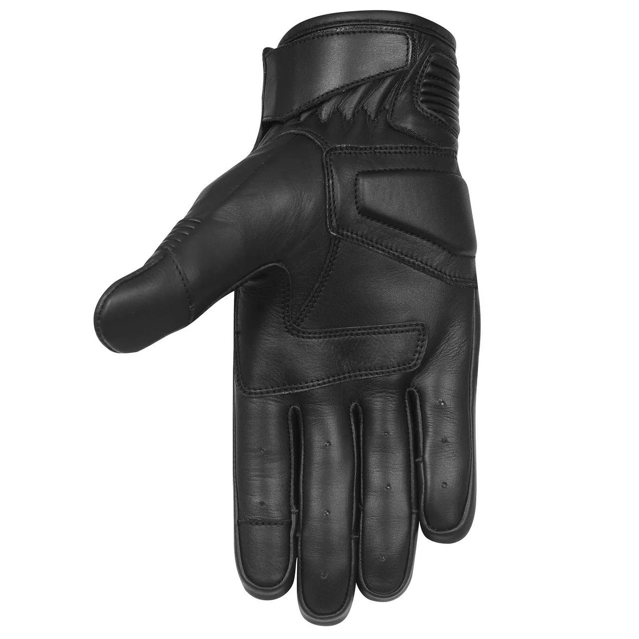 Vance Leathers 'The Scrapper' Men's Premium Mid-Length Leather Motorcycle Gloves