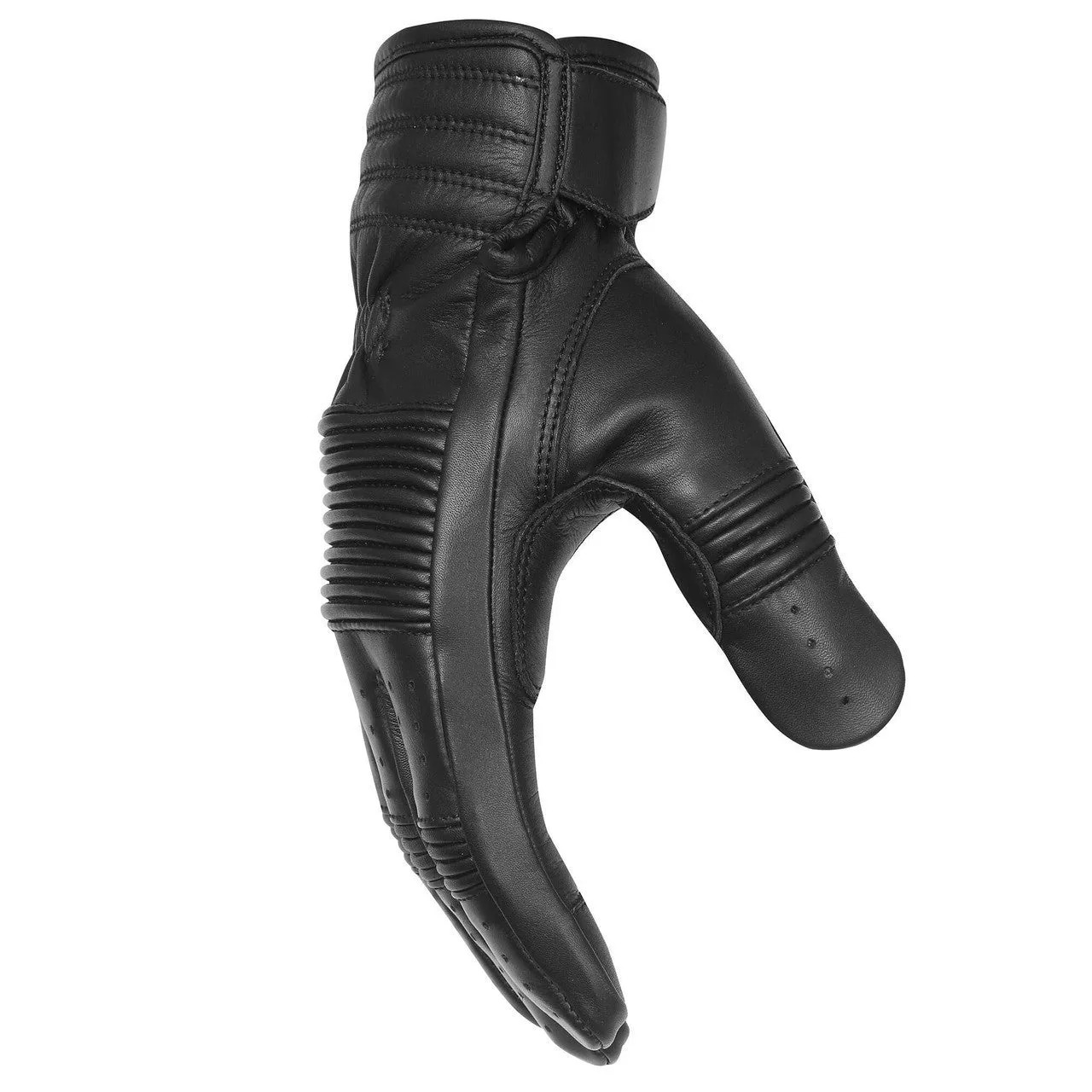 Vance Leathers 'The Scrapper' Men's Premium Mid-Length Leather Motorcycle Gloves