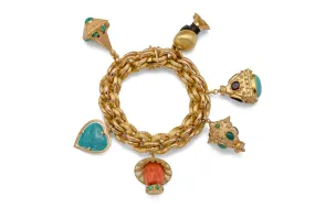 Vintage 1950s Chunky Charm Bracelet