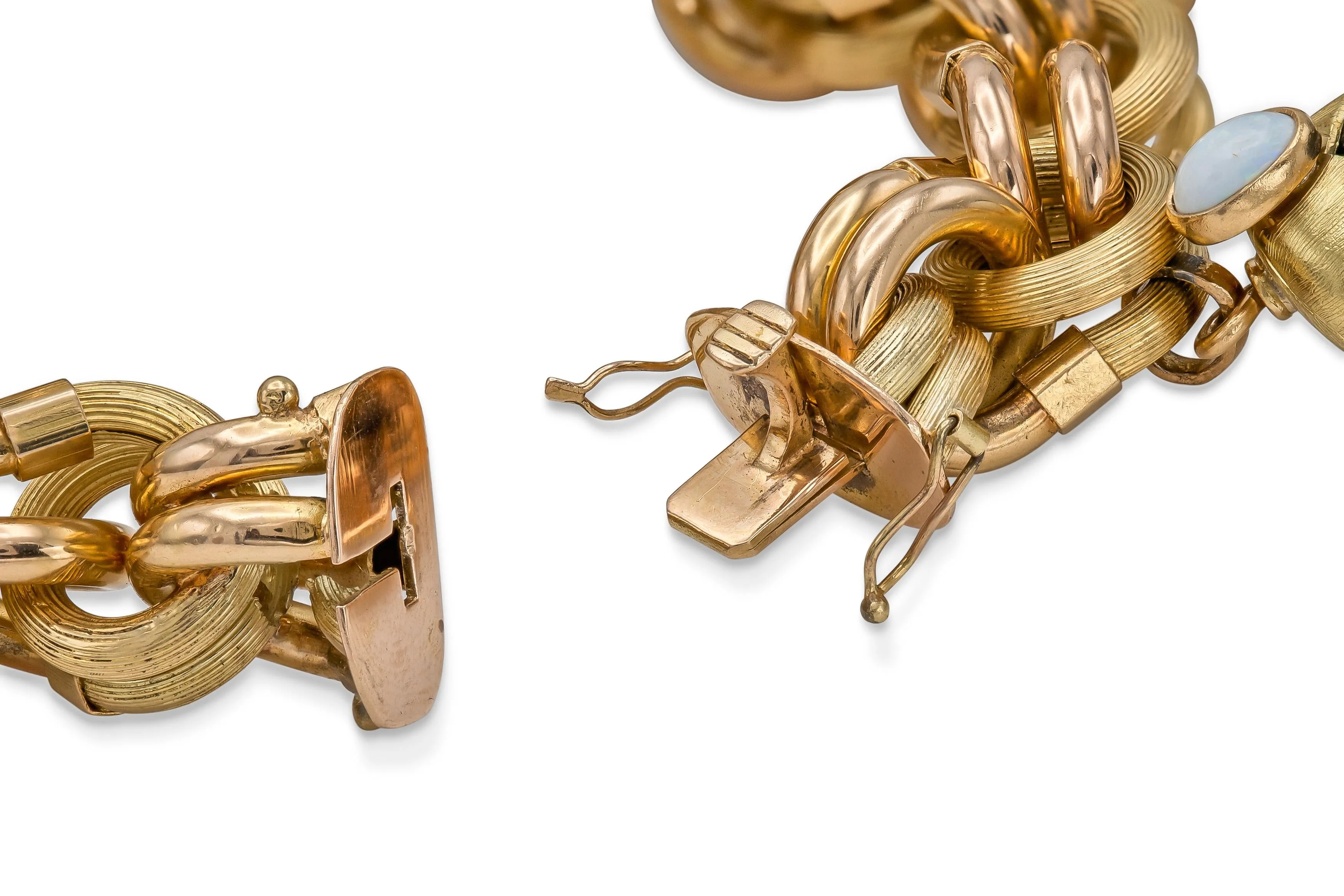 Vintage 1950s Chunky Charm Bracelet