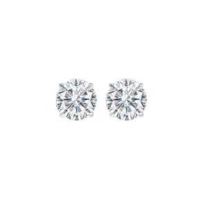 White Gold 3/4ctw Diamond Stud Earrings