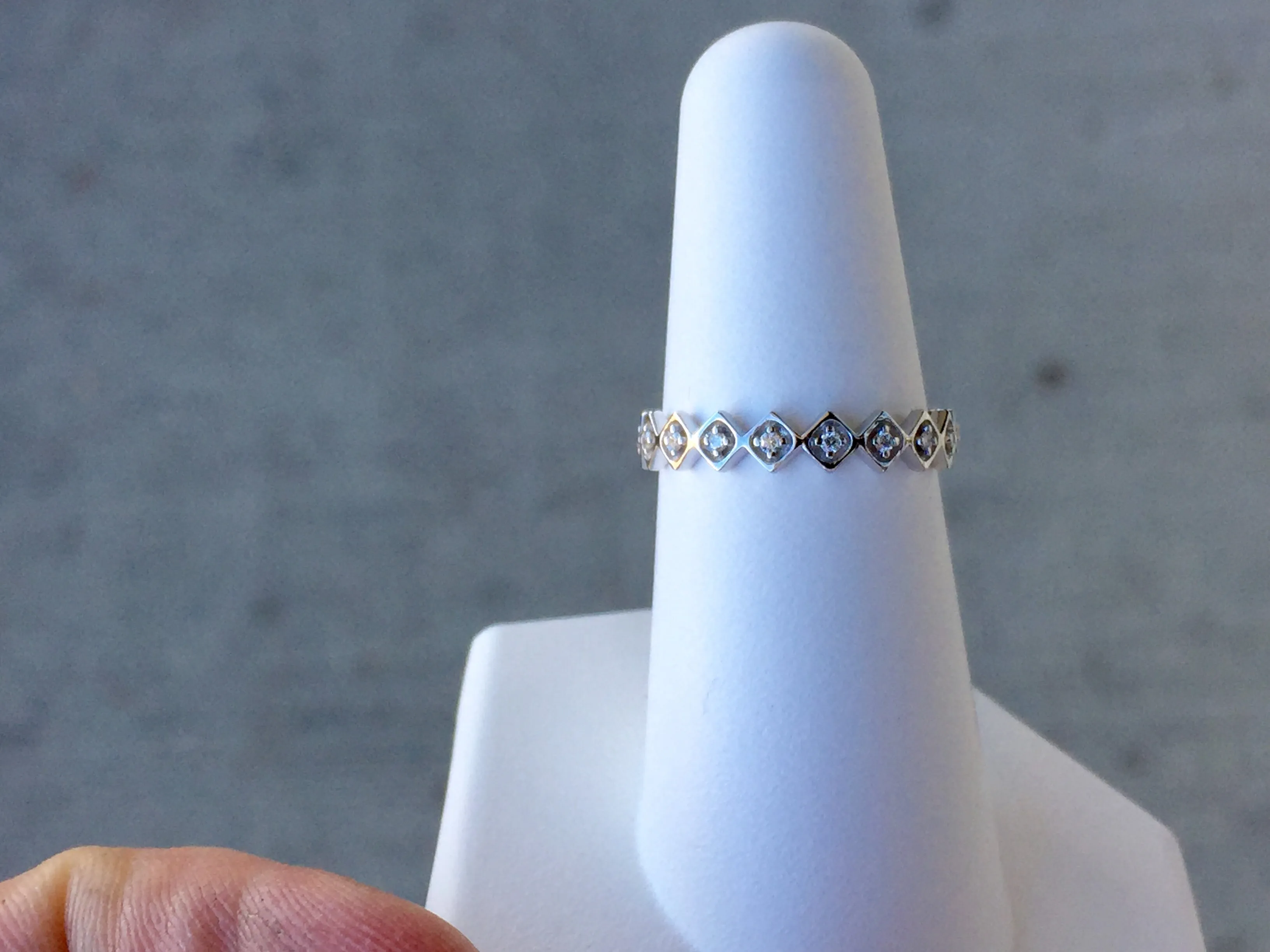 White Gold Diamond Liana Ring