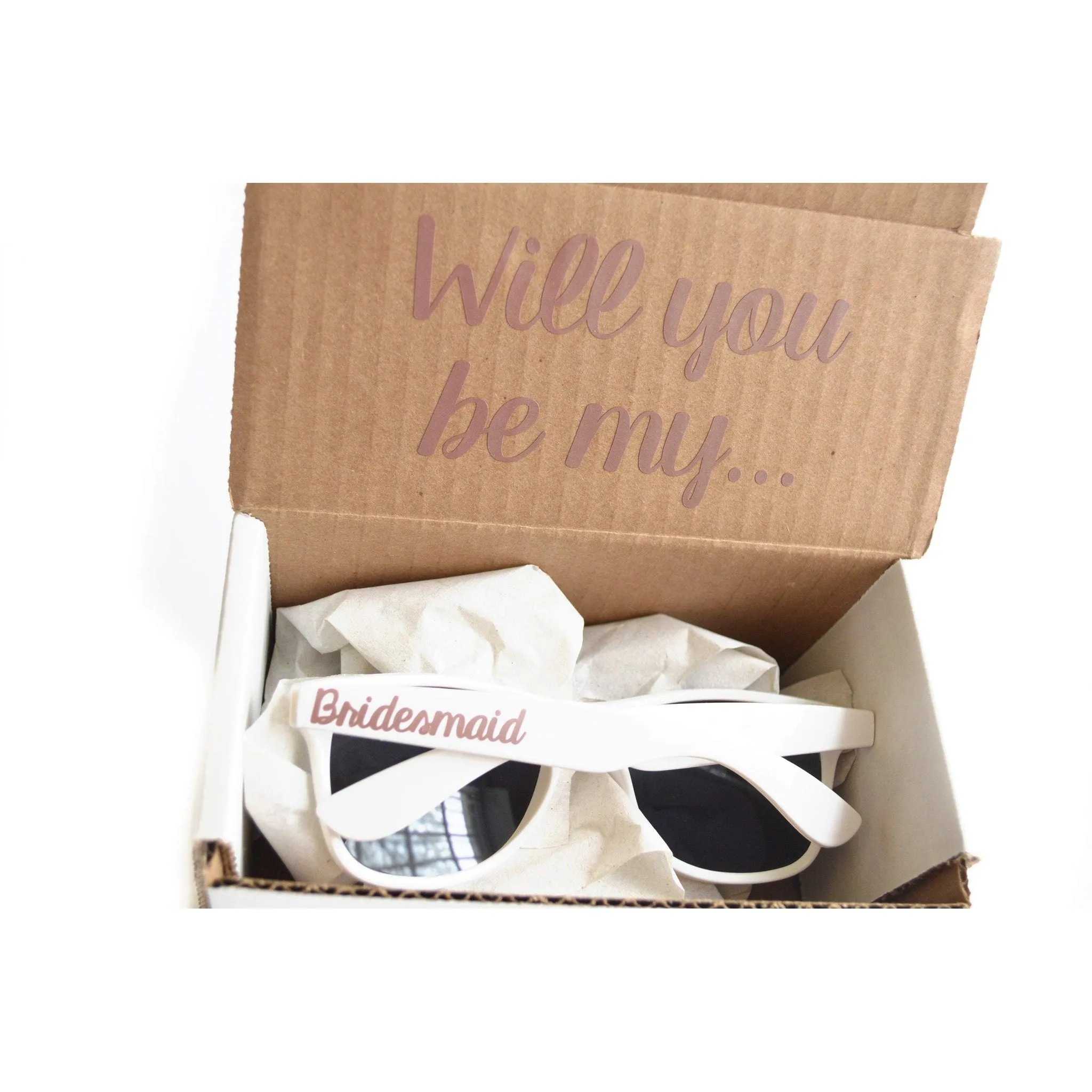Will You Be My Bridesmaid Sunglasses Proposal Box