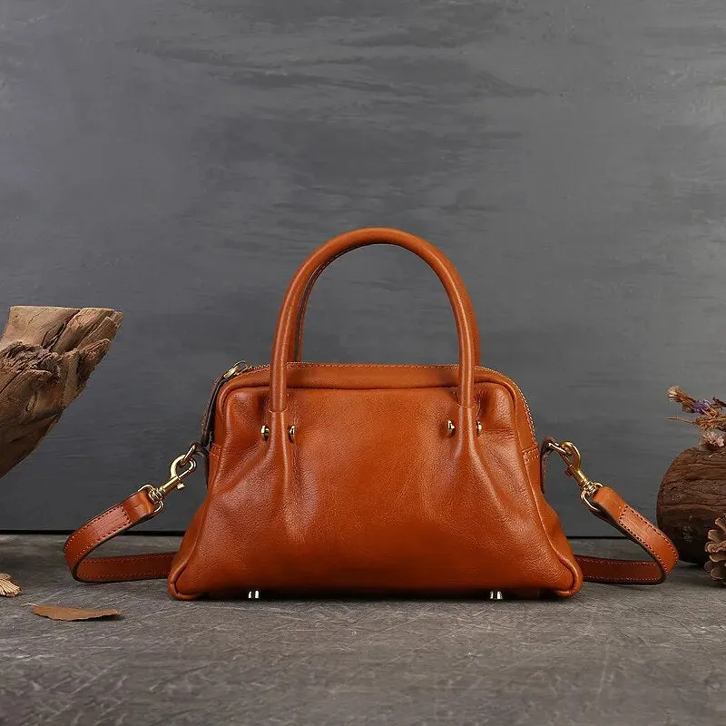 Women Retro Genuine Leather Handbag