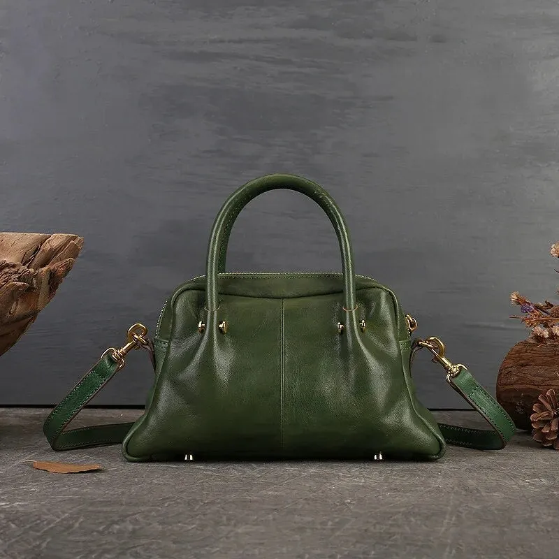 Women Retro Genuine Leather Handbag