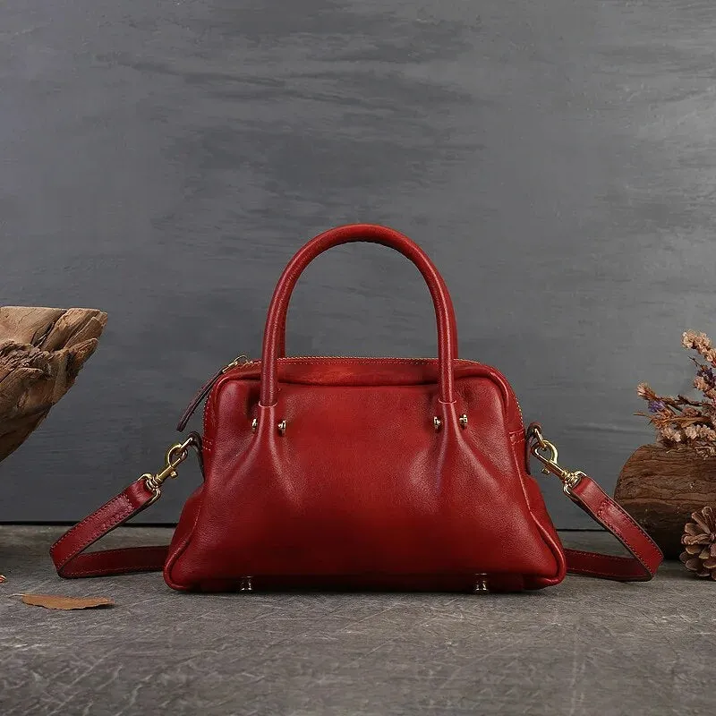 Women Retro Genuine Leather Handbag