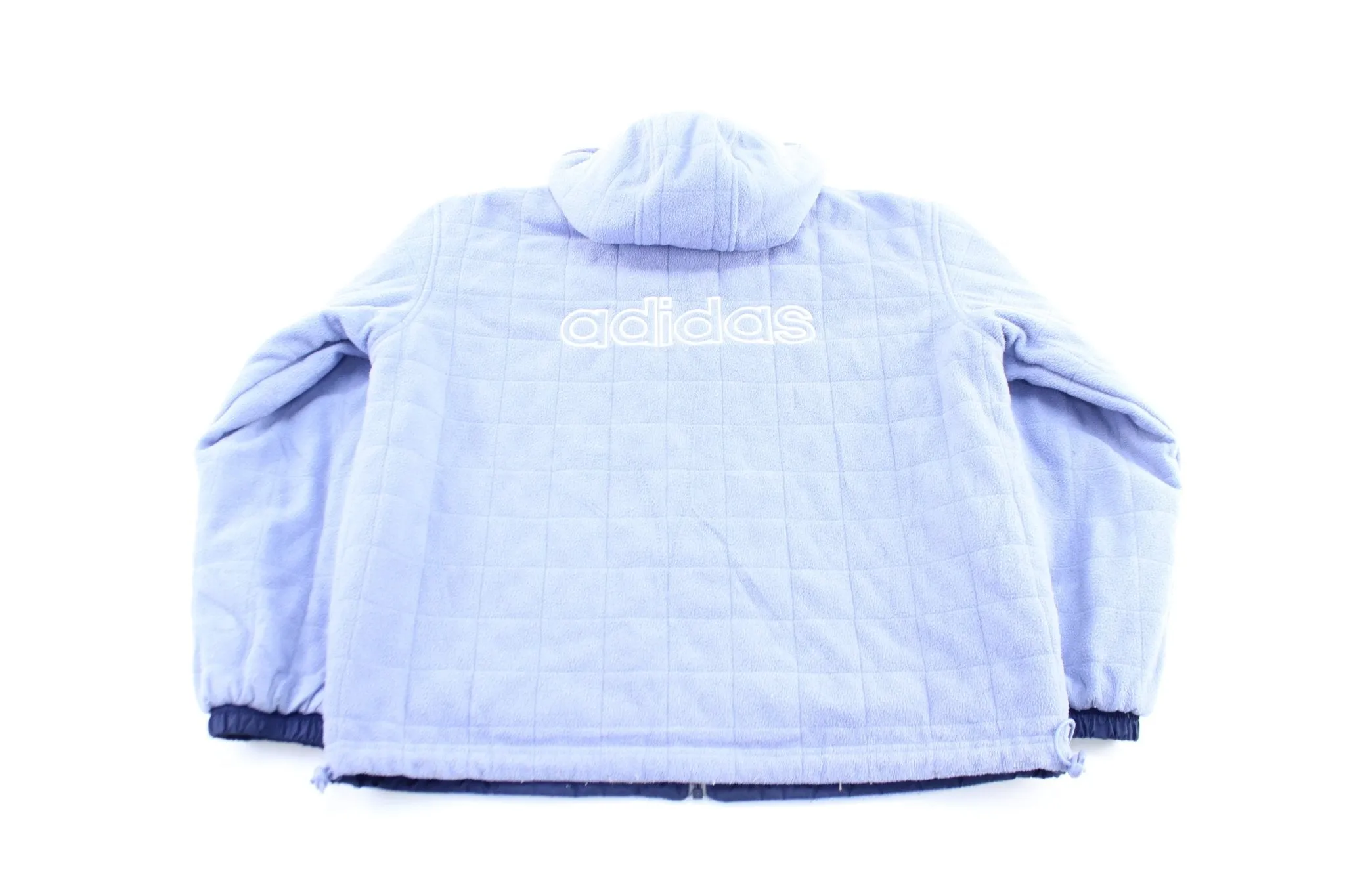 Women's Adidas Embroidered Logo Light Purple Reversible Zip Up Jacket