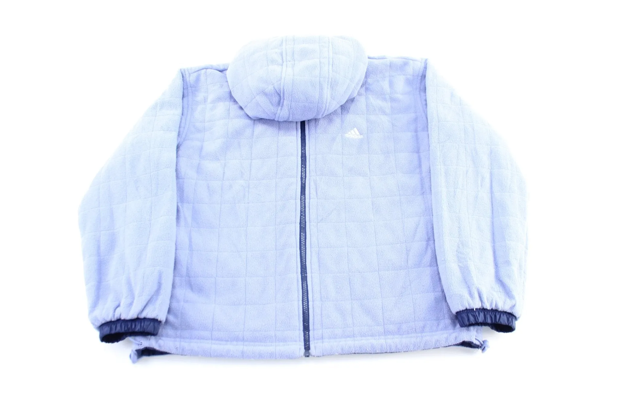 Women's Adidas Embroidered Logo Light Purple Reversible Zip Up Jacket