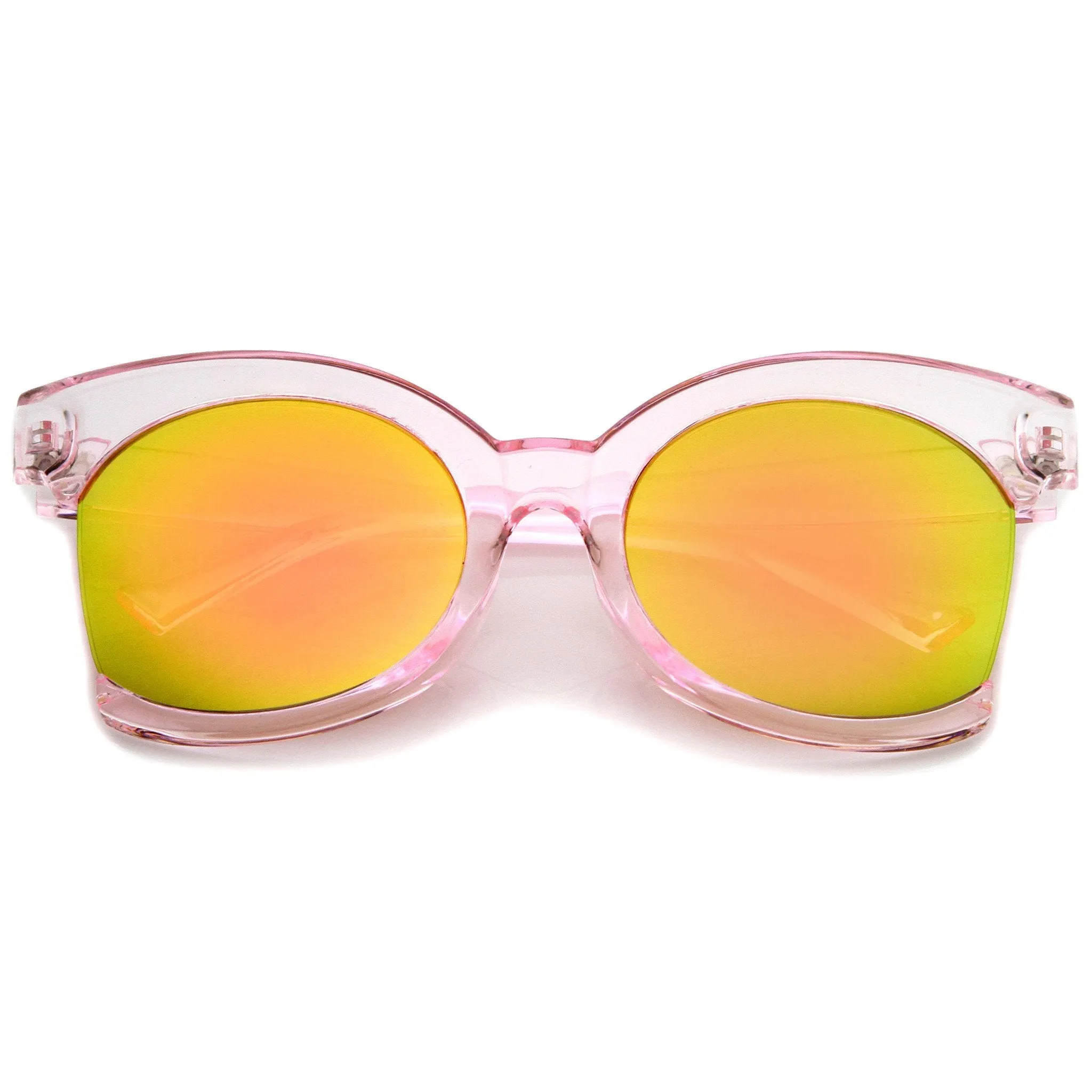 Women's Oversize Side Cut Transparent Sunglasses A492