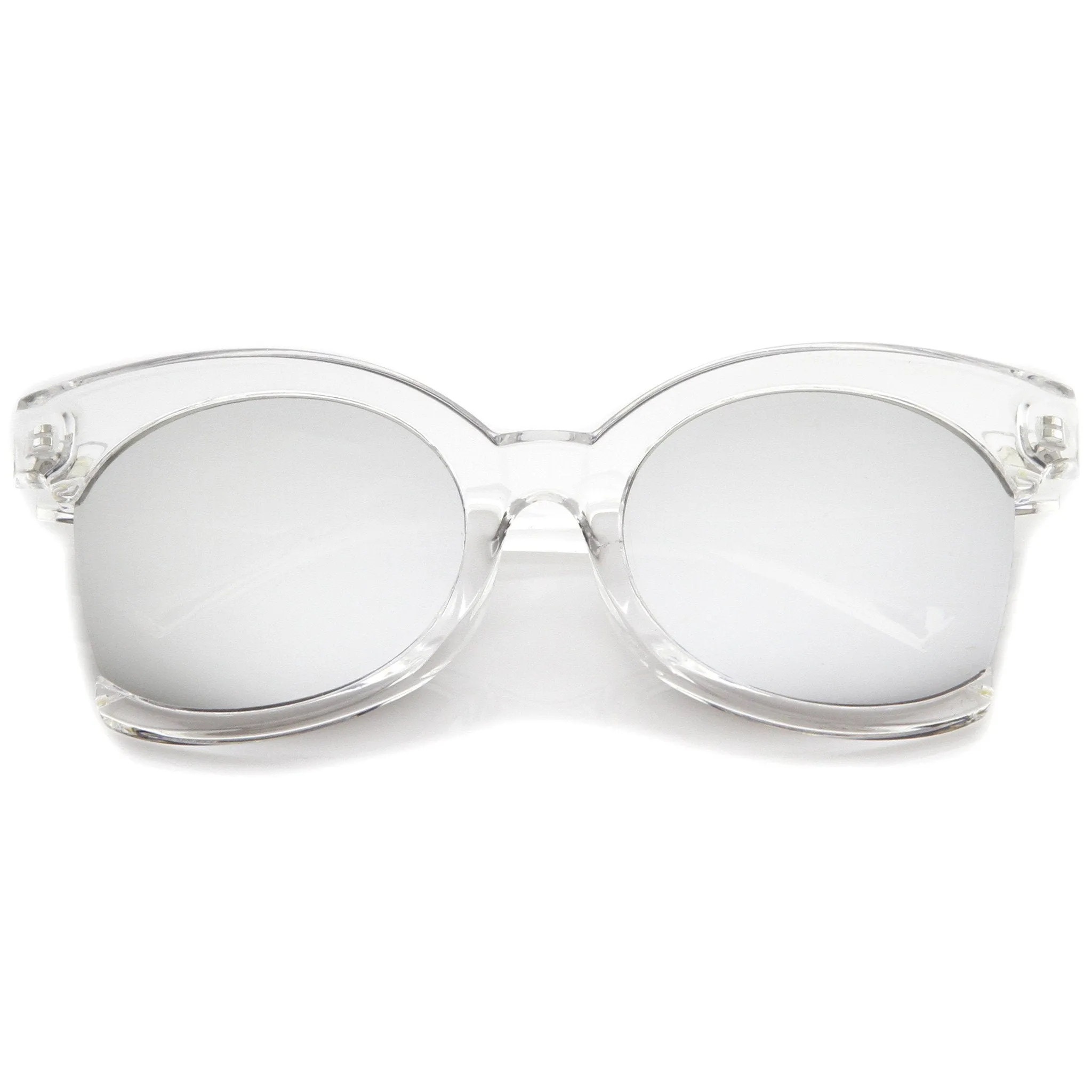 Women's Oversize Side Cut Transparent Sunglasses A492