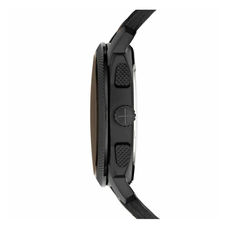 WW0122 Fossil Machine Chronograph Date Leather Belt Watch FS4656