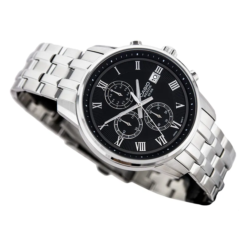 WW0463 Casio Beside Chronograph Stainless Steel Chain Watch BEM-511D-1AVDF