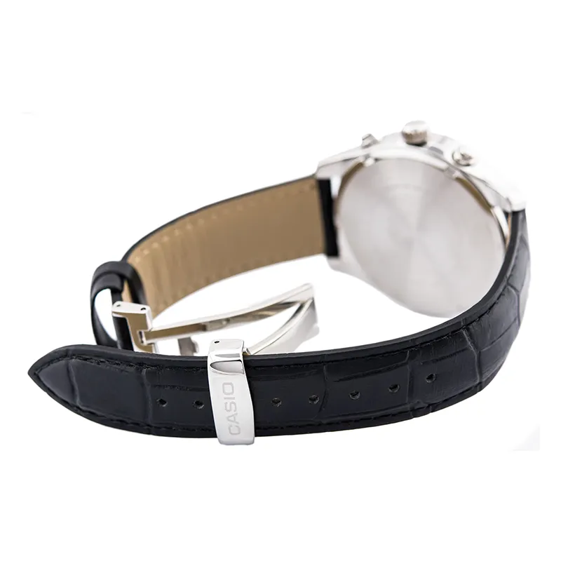WW0619 Casio Beside Chronograph Leather Belt Watch BEM-511L-7AVDF