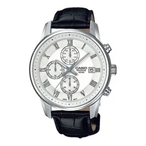 WW0619 Casio Beside Chronograph Leather Belt Watch BEM-511L-7AVDF