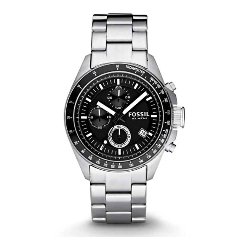 WW0675 Fossil Decker Chronograph Stainless Steel Chain Watch CH2600P