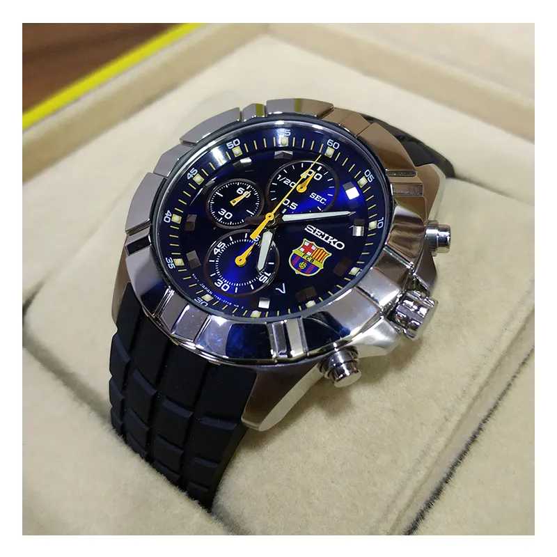 WW0814 Seiko Chronograph FC Barcelona Edition Belt Watch SNDD81P1