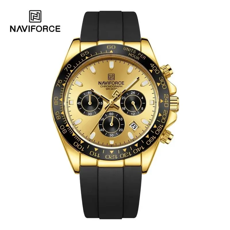 WW2914 Naviforce Chronograph Silicone Belt Watch NF8054
