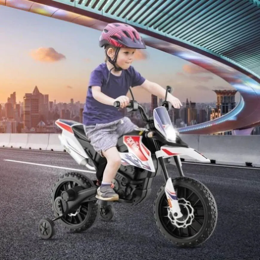 ZUN 12V Electric Kid Dirt Bike for Boys, Battery Powered Motorcycle for Kids, Off Road Motorbike Toy 26127766